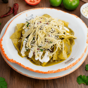 Chilaquiles con pollo