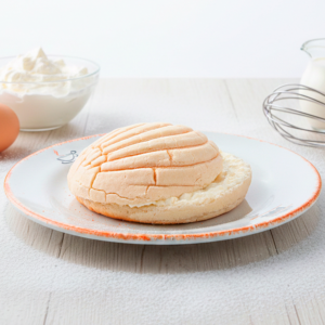 Concha rellena de nata